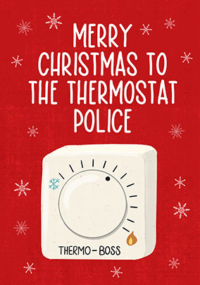 Thermostat Police Christmas Card