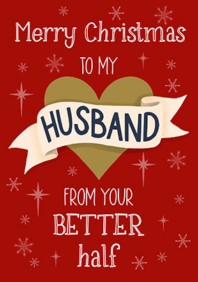 Husband from Your Better Half Christmas Card