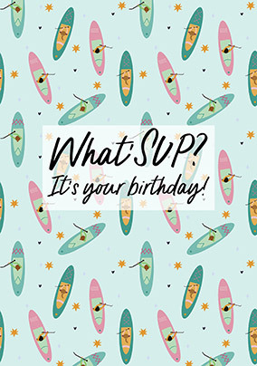 What'SUP Birthday Card