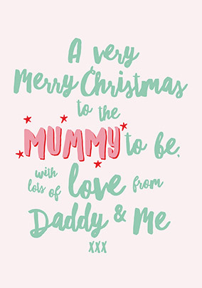 A Very Merry Christmas Mummy to Be Card