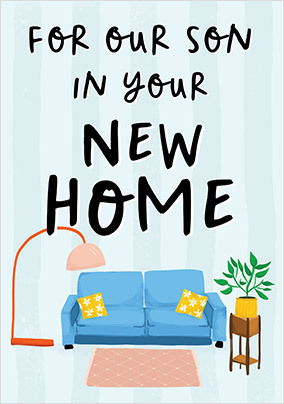 Son New Home Sofa Card