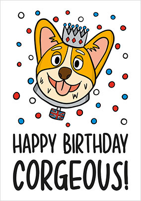 Corgeous Birthday Card