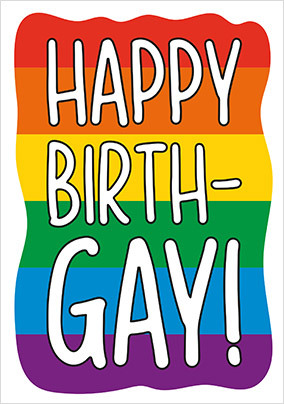 Happy BirthGay Card