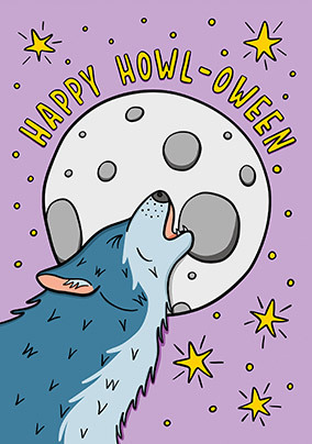 Happy Howl-oween Halloween Card