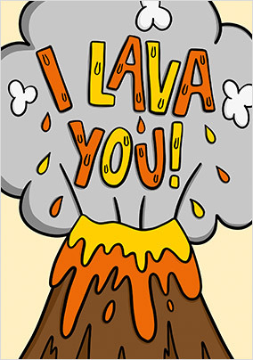 I Lava You Card