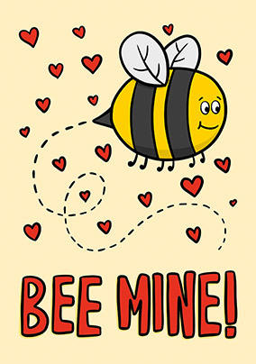 Bee Mine Valentine's Day Card