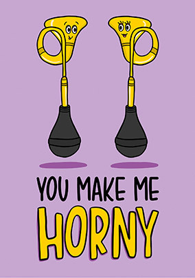 Make Me Horny Funny Valentine's Day Card