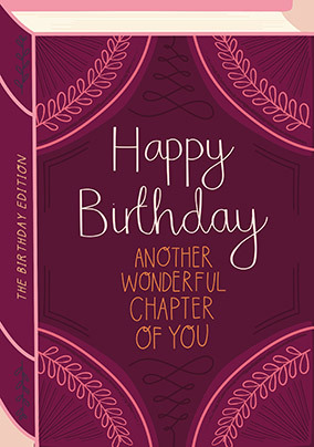 Another Wonderful Chapter of You Birthday Card