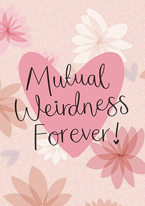 Mutual Weirdness Wedding Card