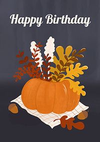 Tap to view Pumpkin Birthday Card