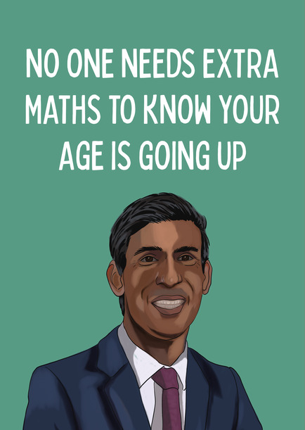 Maths Politics Funny Card