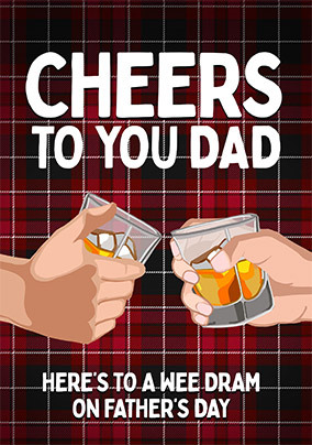 Wee dram on Father's Day Card