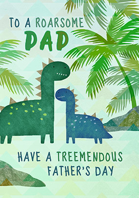 Roarsome Dad Father's Day Card