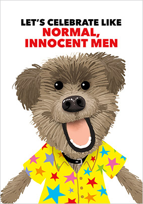 Normal Innocent Men Birthday Card