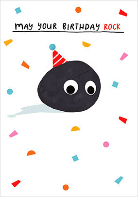 Birthday Rock Card | Funky Pigeon