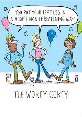 Wokey Cokey Birthday Card