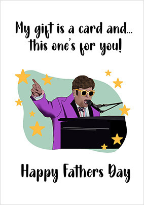 My Gift is a Card Father's Day Card