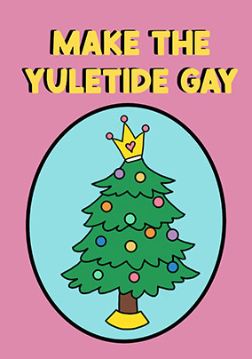 Yuletide Gay Christmas Card