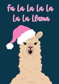 Tap to view Fa la la Lama Christmas Card
