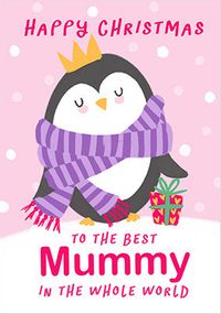 Tap to view Penguin Mummy Personalised Christmas Card