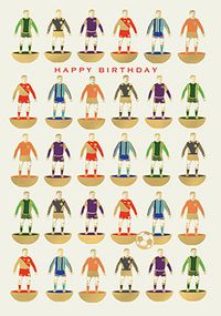 Tap to view Retro Subbuteo Players Birthday Card