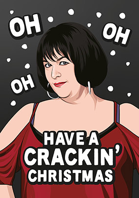 Crackin' Christmas Nessa Spoof Card