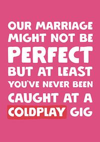 Tap to view Coldplay Concert Happy Anniversary Marriage Card