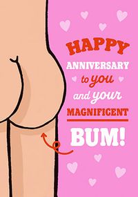 Tap to view You And Your Magnificent Bum Anniversary Card