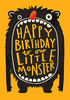 Happy Birthday to our Little Monster Card