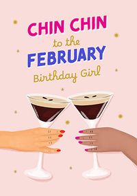 Tap to view Chin Chin February Birthday Card