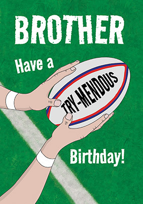 Brother Try-mendous Birthday Card