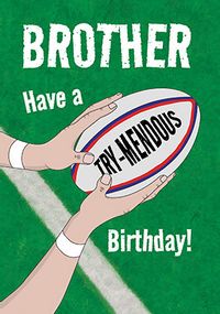 Tap to view Brother Try-mendous Birthday Card