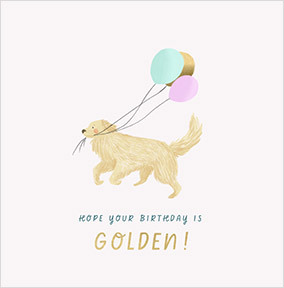 Hope Your Birthday is Golden Card