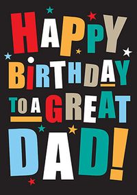 Tap to view Happy Birthday to a Great Dad Card