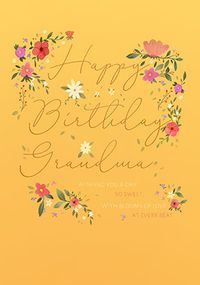 Tap to view Happy Birthday Grandma Simple Floral Card