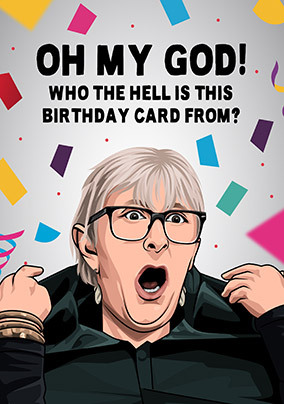 Oh My God Linda The Traitors Spoof Birthday Card