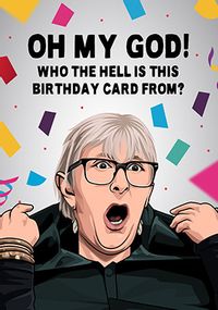 Tap to view Oh My God Linda The Traitors Spoof Birthday Card