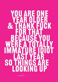 Tap to view Things are looking up Birthday Card