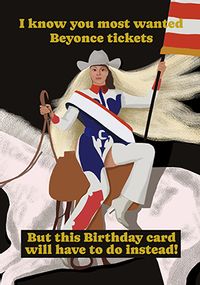 Tap to view Most Wanted Beyonce Tickets Spoof Birthday Card