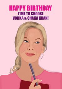 Tap to view Bridget Jones Time To Choose Spoof Birthday Card