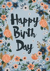 Tap to view Flowery Birthday Card