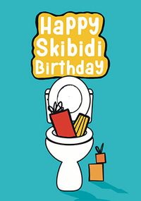 Tap to view Happy Skibidi Birthday Card