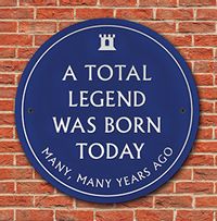 Tap to view A Total Legend Was Born Today Birthday Card