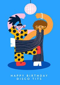 Tap to view Disco Tits Birthday Card