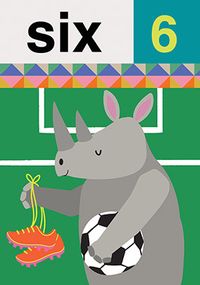 Tap to view Rhino 6th Birthday Card