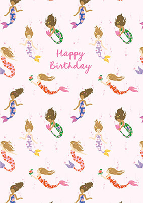 Cath Kidston Mermaid Birthday Card