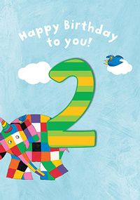 Tap to view Elmer 2nd Birthday Card