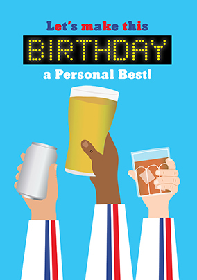 Olympics Personal Best Birthday Card