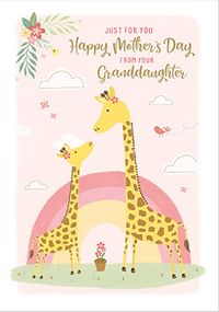 Tap to view From Your Granddaughter Giraffe Mother's Day Card