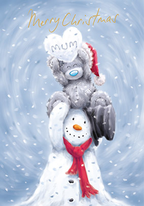 Me To You Snowman Mum Christmas Card